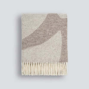 Flagstone Wool Throw Fawn