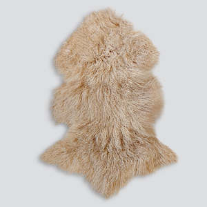 Throws Hides: Meru Tibetan Lamb Hide Biscotti