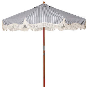 Market Umbrella - Laurens Navy Stripe