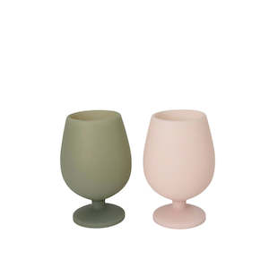 Stemm Silicone Unbreakable Wine Glasses Moss + Stone