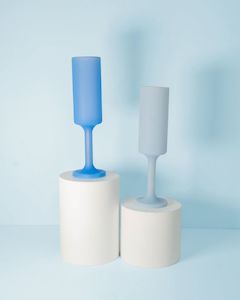 Seff Silicone Unbreakable Champagne Flutes Sky + Kingfisher
