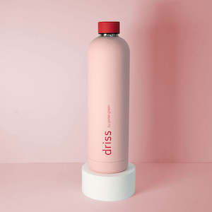 Drinkware: Driss Stainless Steel Drink Bottle Cherry + Blush