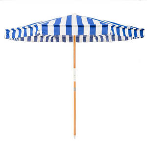 Amalfi Beach Umbrella Crew Mediterranean Blue Stripe