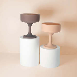 Beach: Mecc Silicone Unbreakable Cocktail Glasses Latte + Donkey