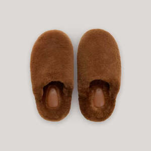 Gifts For Her: Hommey Sheepskin Slippers Hazelnut - New!