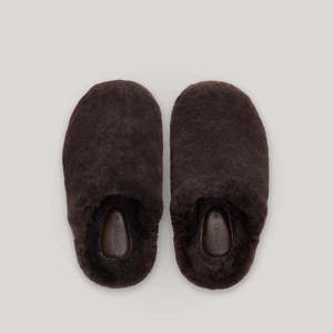 Gifts For Her: Hommey Sheepskin Slippers Chocolate - New!