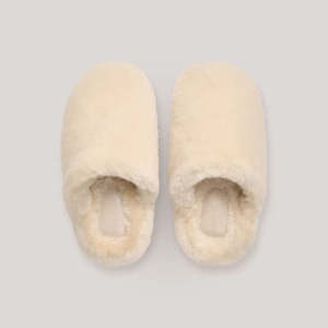 Gifts For Her: Hommey Sheepskin Slippers Cream - New!