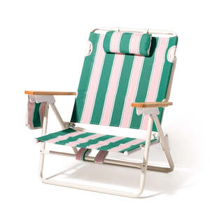 Homewares: Business & Pleasure The Penny Chair Bistro Green Stripe, Coming Soon, Contact us to Pre-Order