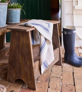 Chairs: Rustic Magazine Holder Stool