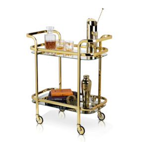 Tables: Belmont Gold Bar Cart