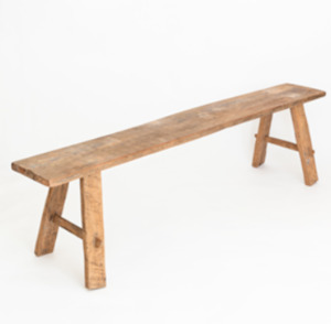 Cabinets: Teak Bench Long Natural