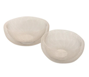 Wide Mesh Bowl Set/2 - Ivory