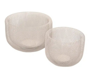 Tall Mesh Bowl Set/2 - Ivory