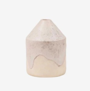 Vases: Helene Vase Dripped Cream