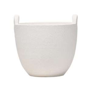 Vases: Rene 2 Handle Planter White