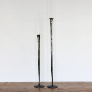 Candles: Forged Medium Candlestick Bronze