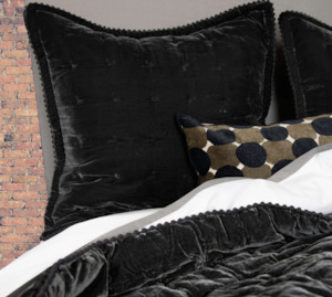 Cruz Velvet Forest Green Euro Pillowcase