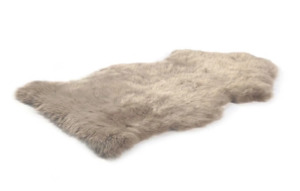 Sheepskins And Cow Hides: Longwool Sheepskin Rug Stone Single