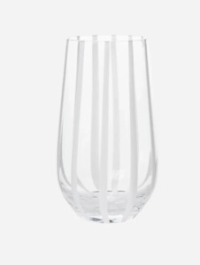 Glassware: BROSTE Stripe Tall Tumbler - Set 4