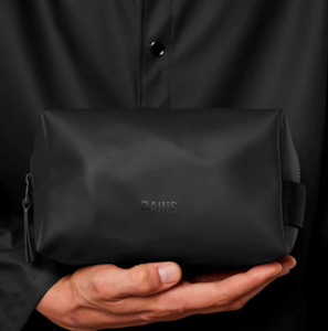 Rains: RAINS Wash Bag Small - BLACK