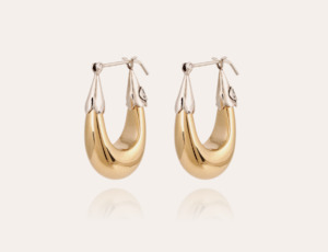 Jewellery: Ecume Small Size Bicolour Gold