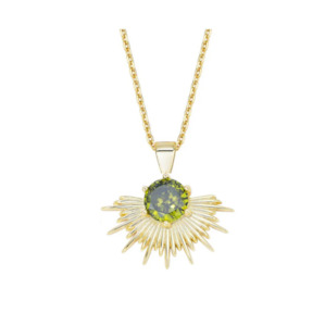 Jewellery: Solace Necklace 18K Gold Plated PERIDOT