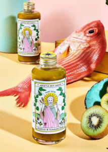 Food 1: Saint Peter - Kiwifruit & Kawakawa Verde