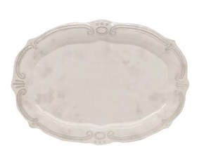 Melamine Serveware: Melamine French Grey Oval Platter 50cm