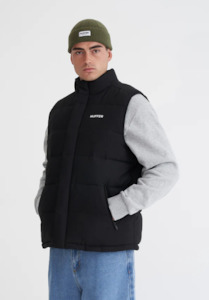 Mens Clothing: Mens Street Puffer Vest Black