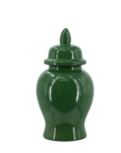 Vases: Green Ginger Jar Medium