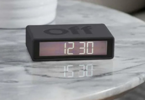 Flip Classic Alarm Clock Dark Grey