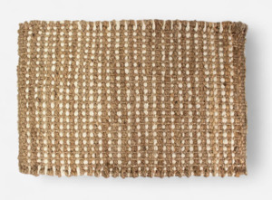 Sheepskins And Cow Hides: Weave Natural Ivory Door Mat 90x60cm