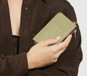 Saben Winona Card Holder Eucalyptus
