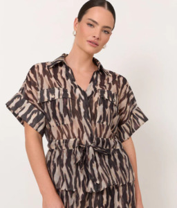 Womens Clothing: Willow Zebra Print Top