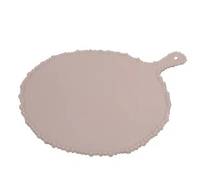 Melamine Serveware: Melamine Pearl Platter Handle Round Pink