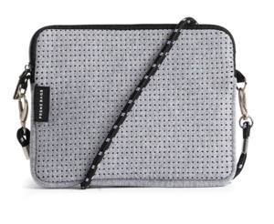 Saben: The Pixie Neoprene Crossbody Light Grey