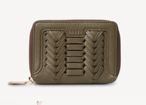 Saben: Saben Landry Wallet Rosemary Macro Weave