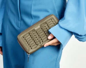 Saben Lyric Wallet Rosemary Macro Weave
