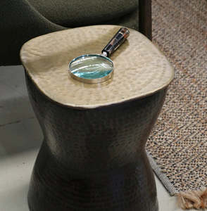 Furniture: Luxor Stool -Black Antique Finish