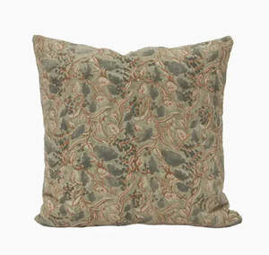 Amira Floral Handblocked Cushion Cover