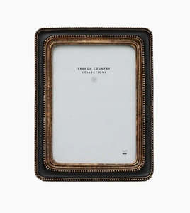 Home Decor: Beaded Photo Frame Black 5x7