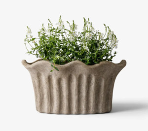 Furniture: Terra Fluted Oval Planter Large
