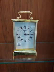 Products: Seiko Carriage Clock QHE093-G - Graeme Johnson Jewels & Time