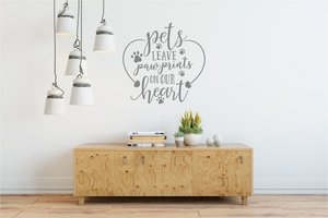 Wall Decals Pets Leave Paw Prints - Grafix Wall Art - New Zealand Made