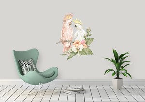 Animals: Wall Decal Tropical Paradise Parrots