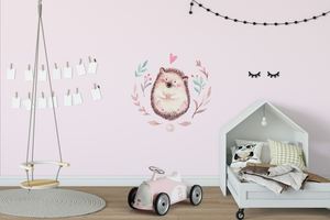 Printed Wall Decals Woodland Hedgehog - Grafix Wall Art