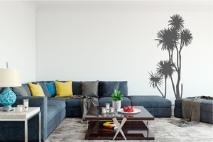 Nature and Trees: Wall Decal NZ Art - Cabbage Tree - Grafix Wall Art - New Zealand Made
