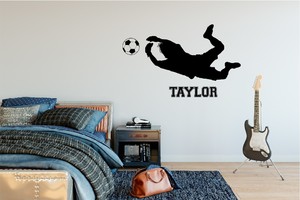 Products: Wall Decal Goalkeeper Wall Decal - Grafix Wall Art - New Zealand Made