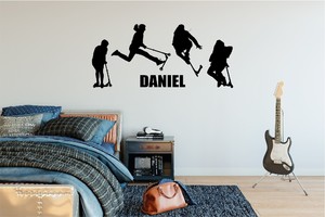 Products: Wall Decal Extreme Scooters - Grafix Wall Art - New Zealand Made