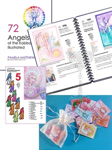 Books: 72 Angels of the Kabbalah Book + Mini Cards